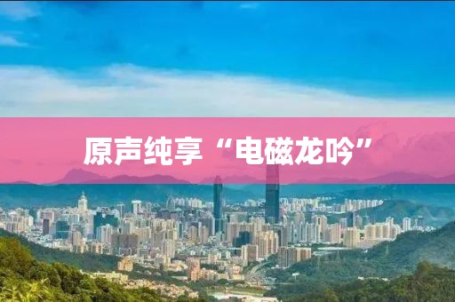 原声纯享“电磁龙吟”