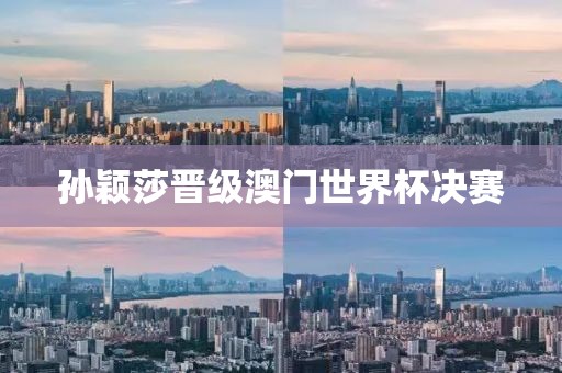孙颖莎晋级澳门世界杯决赛