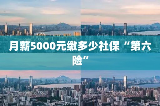 月薪5000元缴多少社保“第六险”