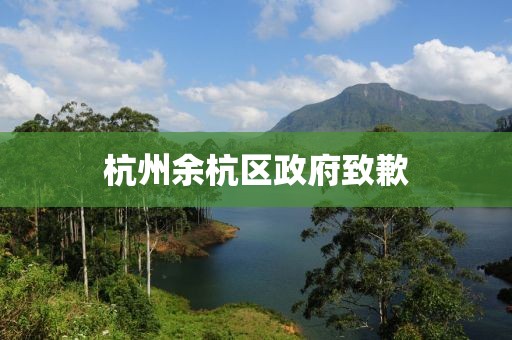 杭州余杭区政府致歉
