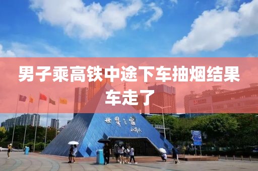 男子乘高铁中途下车抽烟结果车走了