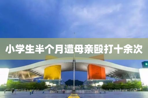 小学生半个月遭母亲殴打十余次