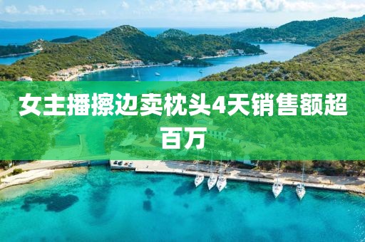 女主播擦边卖枕头4天销售额超百万