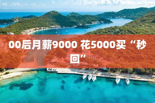 00后月薪9000 花5000买“秒回”