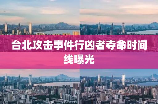 台北攻击事件行凶者夺命时间线曝光