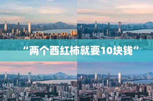 “两个西红柿就要10块钱”