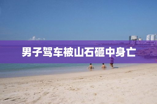 男子驾车被山石砸中身亡