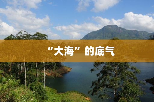 “大海”的底气