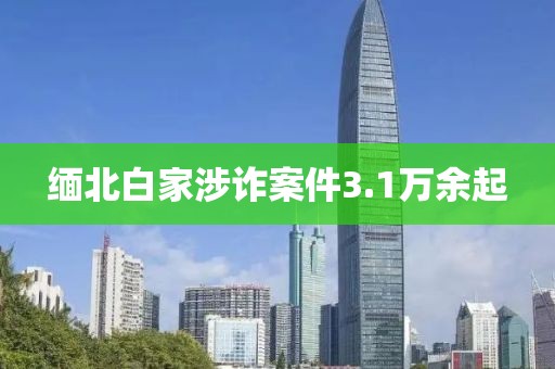 缅北白家涉诈案件3.1万余起