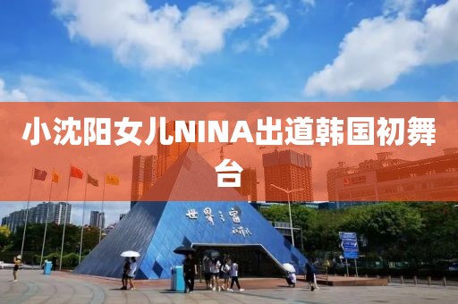 小沈阳女儿NINA出道韩国初舞台