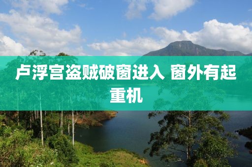 卢浮宫盗贼破窗进入 窗外有起重机