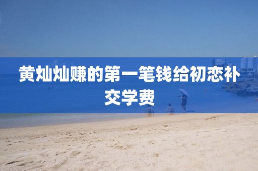 黄灿灿赚的第一笔钱给初恋补交学费