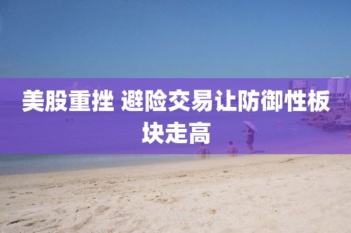 美股重挫 避险交易让防御性板块走高