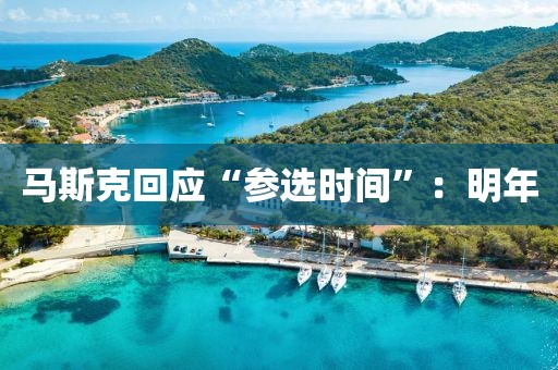 马斯克回应“参选时间”：明年