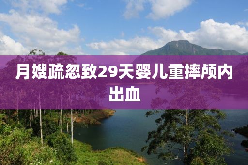 月嫂疏忽致29天婴儿重摔颅内出血