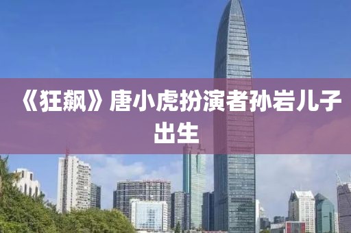 《狂飙》唐小虎扮演者孙岩儿子出生