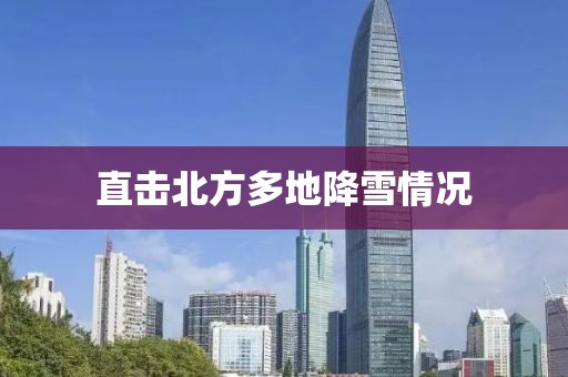 直击北方多地降雪情况