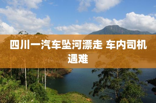 四川一汽车坠河漂走 车内司机遇难