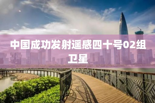 中国成功发射遥感四十号02组卫星