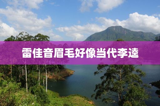 雷佳音眉毛好像当代李逵