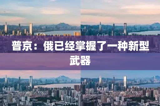 普京：俄已经掌握了一种新型武器