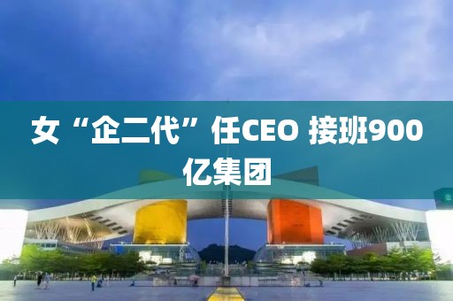 女“企二代”任CEO 接班900亿集团