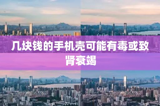 几块钱的手机壳可能有毒或致肾衰竭