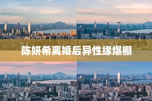 陈妍希离婚后异性缘爆棚
