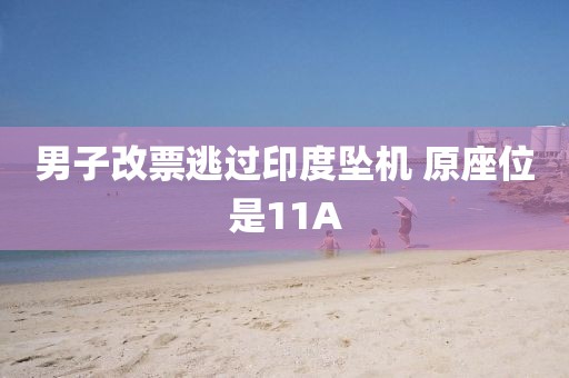 男子改票逃过印度坠机 原座位是11A