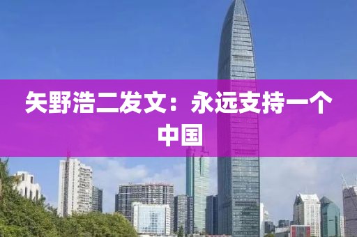 矢野浩二发文:永远支持一个中国