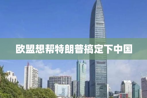 欧盟想帮特朗普搞定下中国