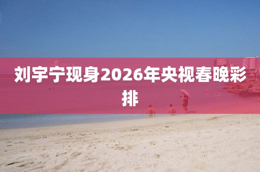 刘宇宁现身2026年央视春晚彩排