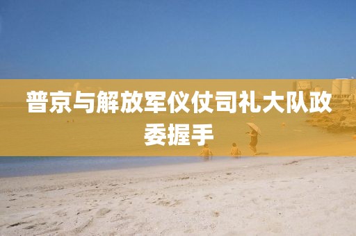普京与解放军仪仗司礼大队政委握手