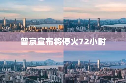 普京宣布将停火72小时 普京宣布将停火72小时