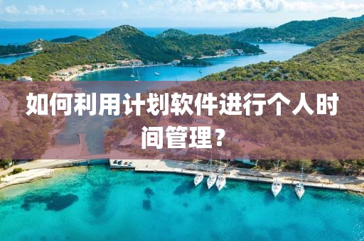 如何利用计划软件进行个人时间管理？