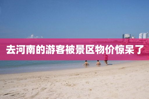 去河南的游客被景区物价惊呆了