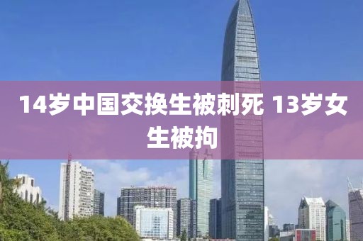 14岁中国交换生被刺死 13岁女生被拘